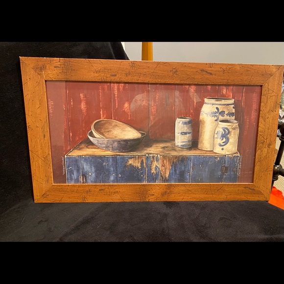 “Antique Crocks” picture frame/ Cindy Sampson. - Picture 2 of 5